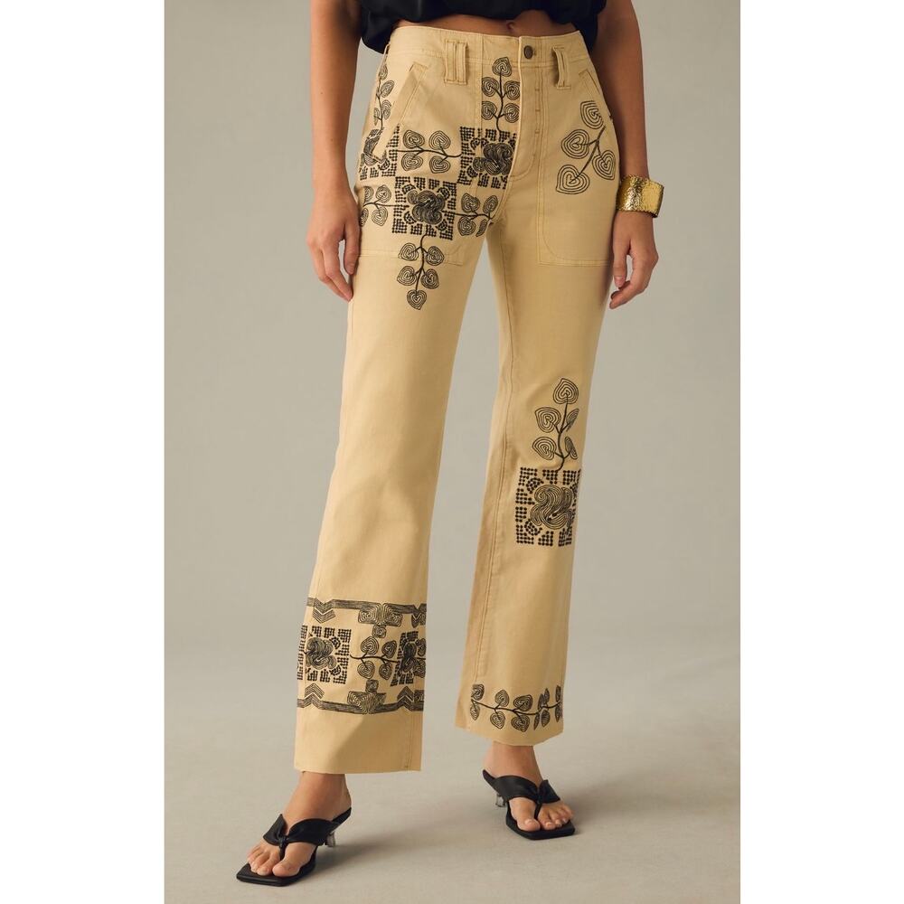 Pilcro embroidered pants